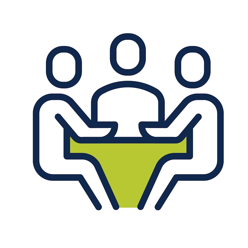 Icon representing the ISTE core value of Collaboration