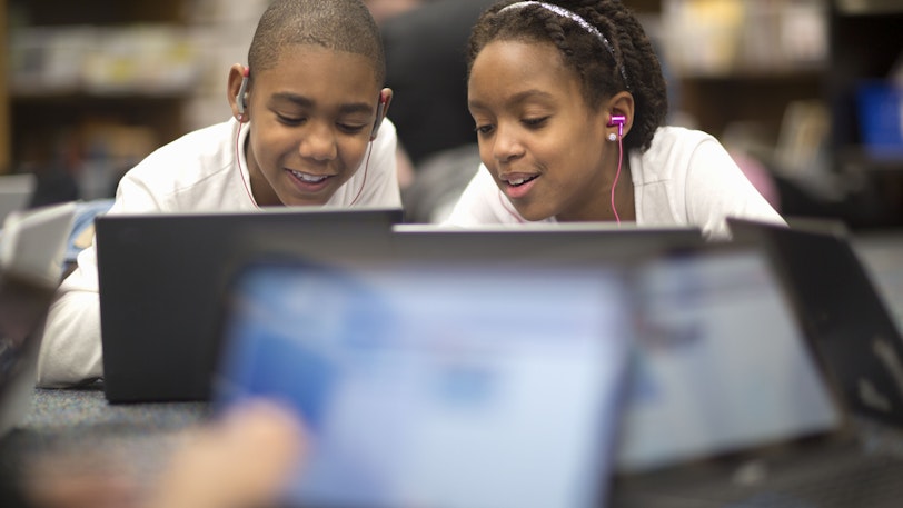 Standards Students Stock Students on computers 4 608052053